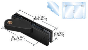 CRL Right Offset Top Door Patch Fitting