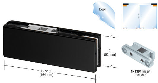 CRL Top Door Patch Fitting with 1NT304 Insert