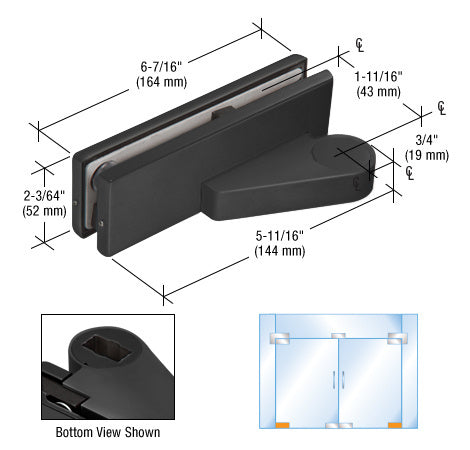CRL Left Offset Bottom Door Patch Fitting