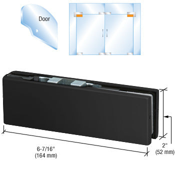 CRL Adjustable European Top Door Patch Fitting