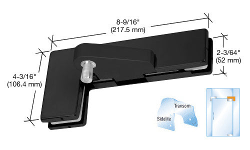 CRL Right Offset Sidelite Mounted Transom Patch Fitting