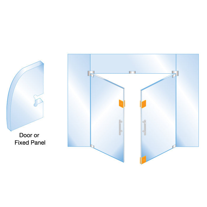 CRL Polished Stainless Center Housed Patch Keeper