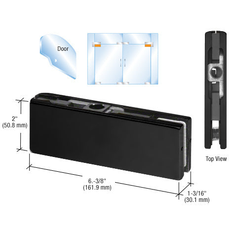 CRL Top Door Patch Fitting With 1NT303 Insert