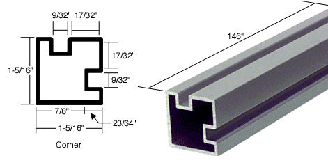 CRL 146" Corner Post Extrusion