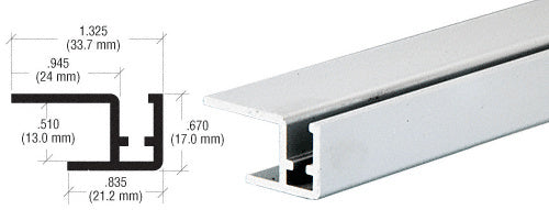 CRL Rear Bottom Rail for Clover Showcase