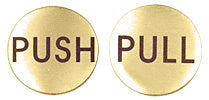 CRL 2" Round Push/Pull Set - Etched Stainless Steel