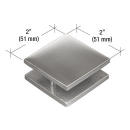 CRL  2" x 2" Square Mall Front Clamp