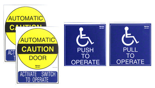 Norton® Power Operator Door Sign Set *DISCONTINUED*