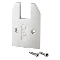 CRL Anodized Low Profile Tapered End Cap With Screws