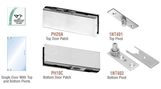 CRL North American Patch Door Kit - Without Lock