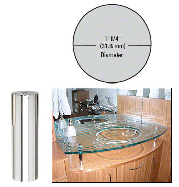 CRL 1-1/4" Diameter by 4" Standoff Base