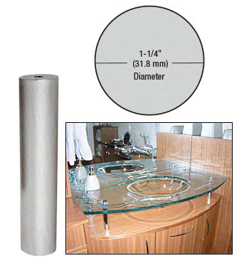 CRL 1-1/4" Diameter by 6" Standoff Base