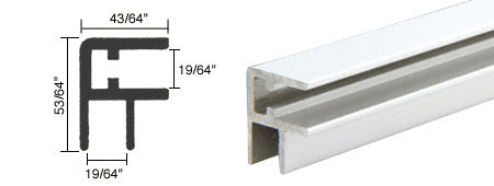CRL Front Top Rail Showcase Extrusion