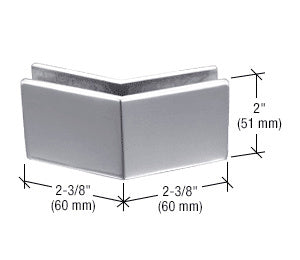 CRL 2-3/8" x 2" 135 Degree Outside Corner Mall Front Clamp