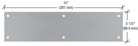 CRL 3-1/2" x 15" Push Plate