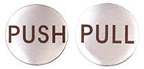 CRL 2" Round Push/Pull Set - Etched Stainless Steel