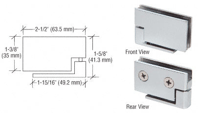 CRL Surface Mount Cabinet Pivot Hinge