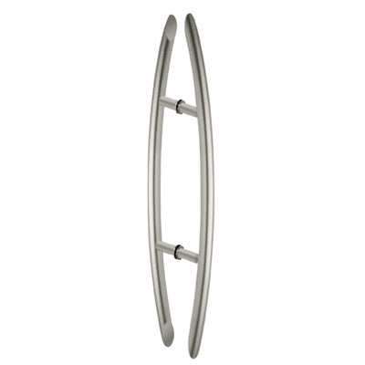 CRL Glass Mounted Crescent Mid-Mount Back-to-Back Pull Handle