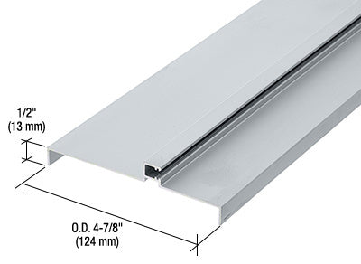 CRL 487 Office Front™ Transom Frame Head Insert for 1-1/2" Face Trim - 24'2"