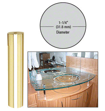 CRL 1-1/4" Diameter by 6" Standoff Base