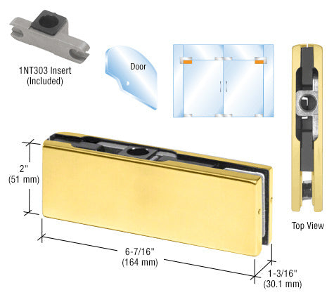 CRL Top Door Patch Fitting With 1NT303 Insert