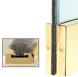 CRL Weatherstrip Kit with Clear Polycarbonate Channel for 2" Square Low Profile Rail