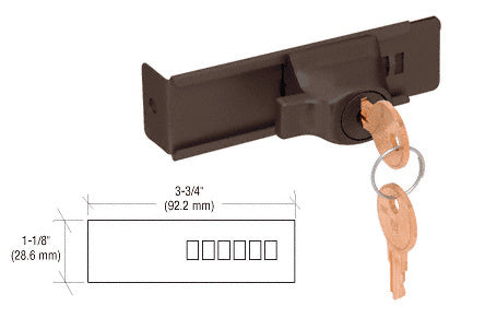 CRL Stick-On Showcase Lock - Keyed Alike