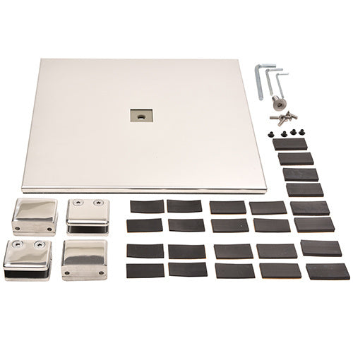 CRL Stainless Free Standing Post Base - Center Base