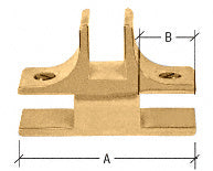 CRL 1-1/2" Long 3-Way 90 Degree Deluxe Glass Furniture Connector for 3/4" Glass