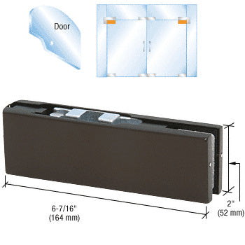CRL Adjustable North American Top Door Patch Fitting