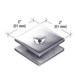 CRL 2" x 2" Square Mall Front Clamp