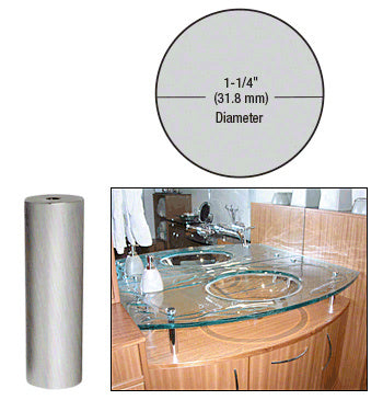CRL 1-1/4" Diameter by 4" Standoff Base