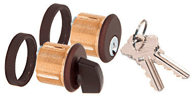 CRL AMR215 Series Keyed Cylinder/Thumbturn for Use with AMR215 Series Patch Lock