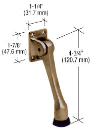CRL Bronze Door Mounted 4-1/2" Heavy-Duty Stop and Holder