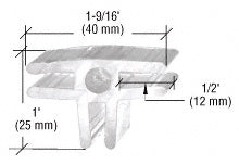 CRL Clear Plastic 90º 3-Way Display Connector