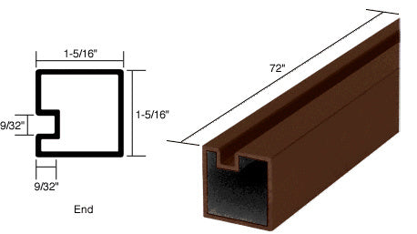 CRL 72" End Post Extrusion