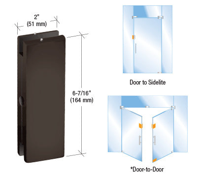 CRL AMR Series Sidelite or Glass Door Mounted Keeper
