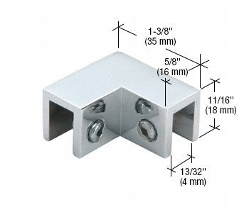 CRL Chrome 2-Way 90 Degree Clamp