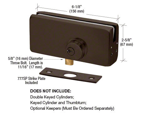 CRL AMR215 Series Patch Lock