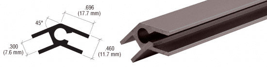 CRL Aluminum 45 Degree Upright Extrusion