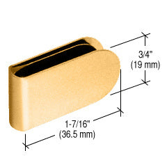CRL Brass Rounded Strike Plate
