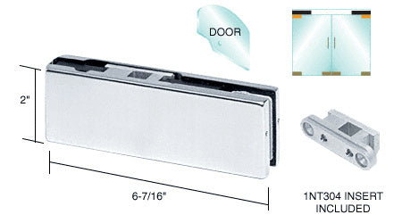 CRL European Top Door Patch Fitting with 1NT304 Insert