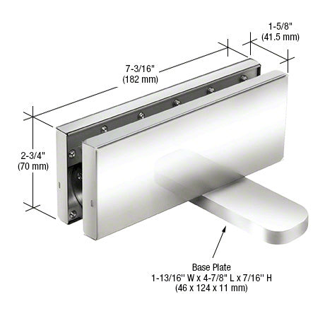 CRL Hydraulic Patch Fitting with 2-9/16" Setback - NHO