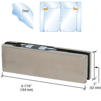 CRL Adjustable European Top Door Patch Fitting