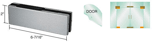 CRL EUR Series Top or Bottom Patch Fitting - Less Insert