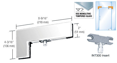 CRL Sidelite Transom Patch With 1NT300 Insert