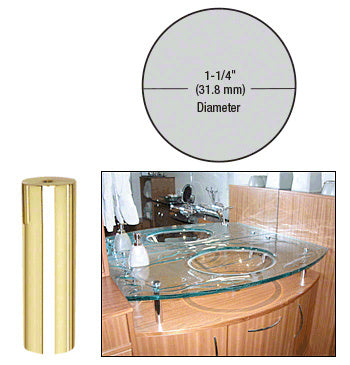 CRL 1-1/4" Diameter by 4" Standoff Base