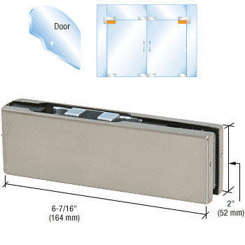 CRL Adjustable North American Top Door Patch Fitting