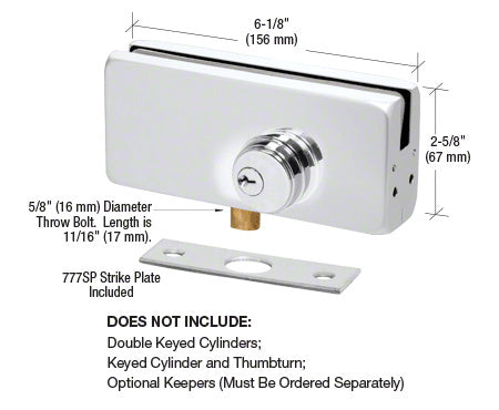 CRL AMR215 Series Patch Lock