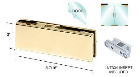 CRL European Top Door Patch Fitting with 1NT304 Insert